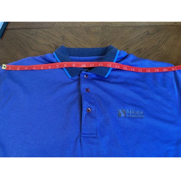 Allianz Johnston  Port Authority Men's Polo Work Shirt 2XL Blue - Picture 9 of 9